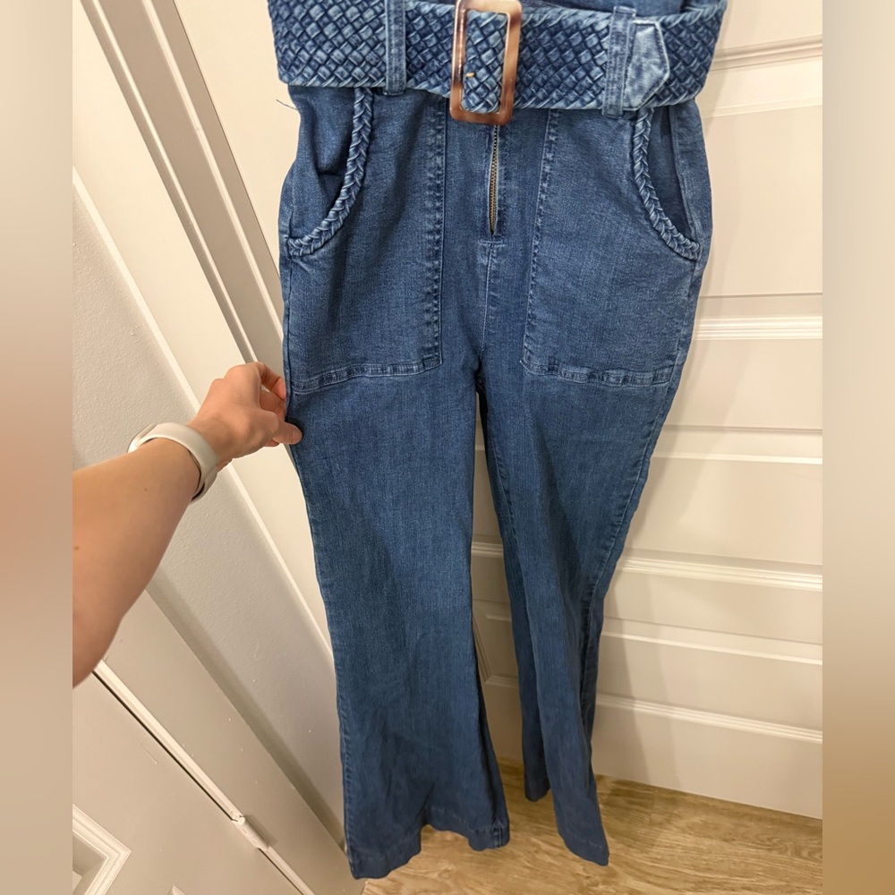 Show Me Your Mumu Heartland Jumpsuit in Braided True Blue - Picture 5 of 13